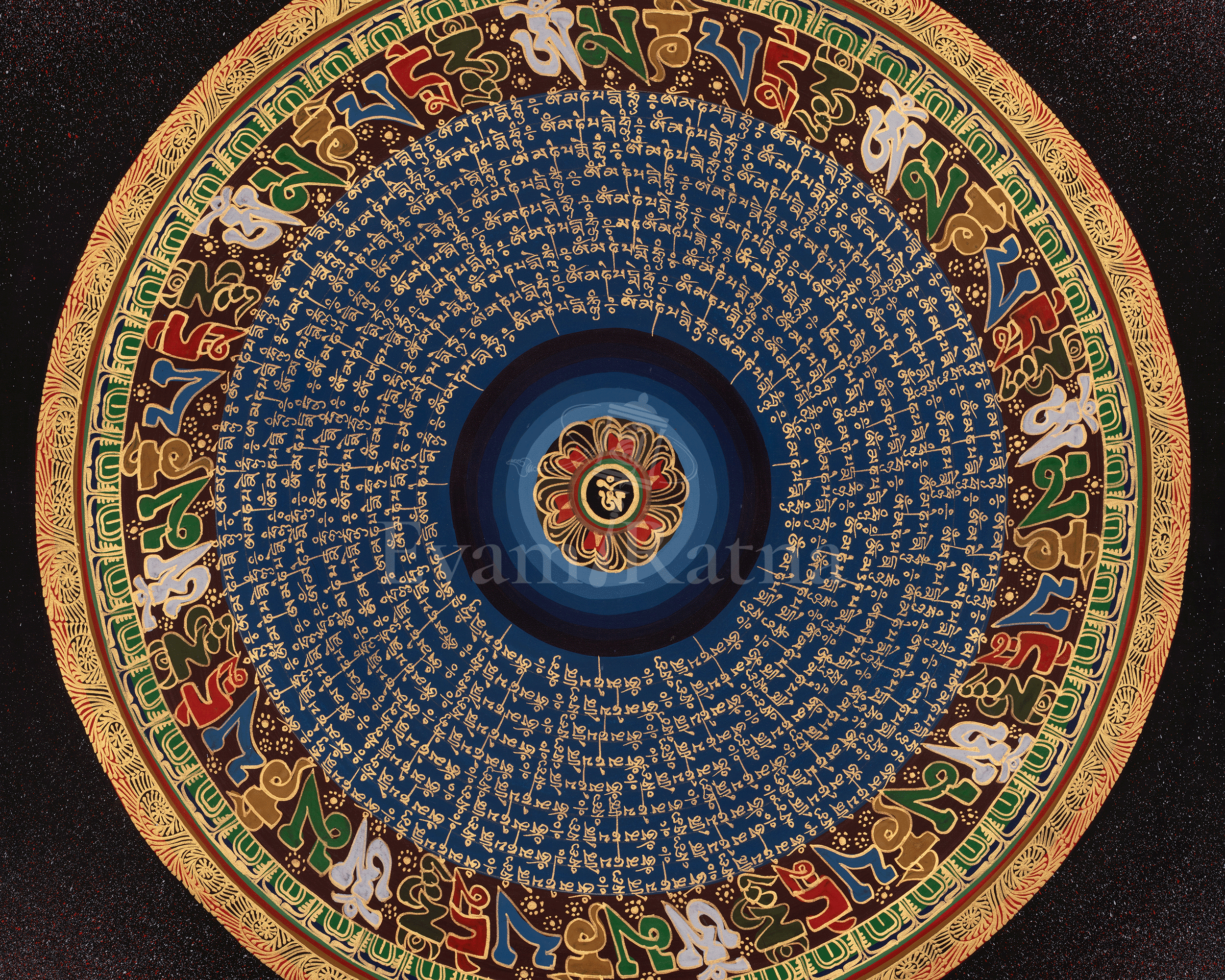 Traditional Mantra Mandala Thangka | Enlightened Universe And The Journey To Inner Peace