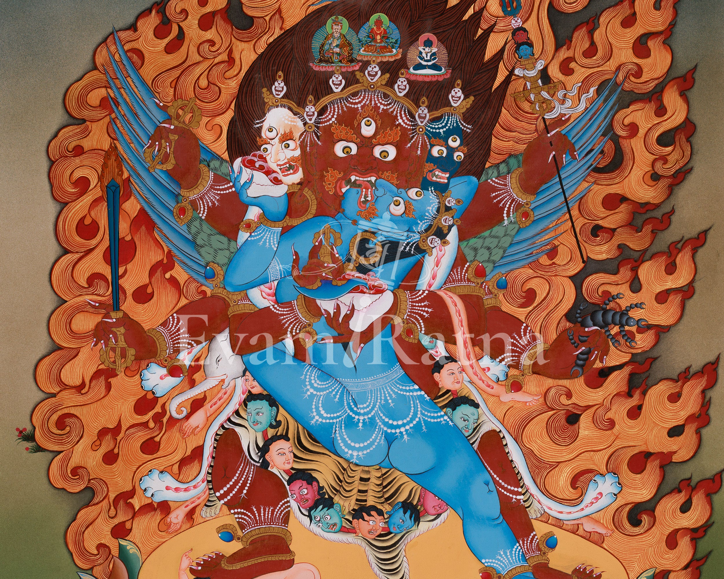 Vajrakilaya Buddhist Art | Fierce Deity of Transformation