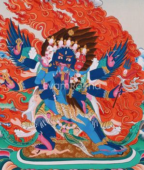 Vajrakilaya Painting | Wrathful Deity of Protection and Transformation