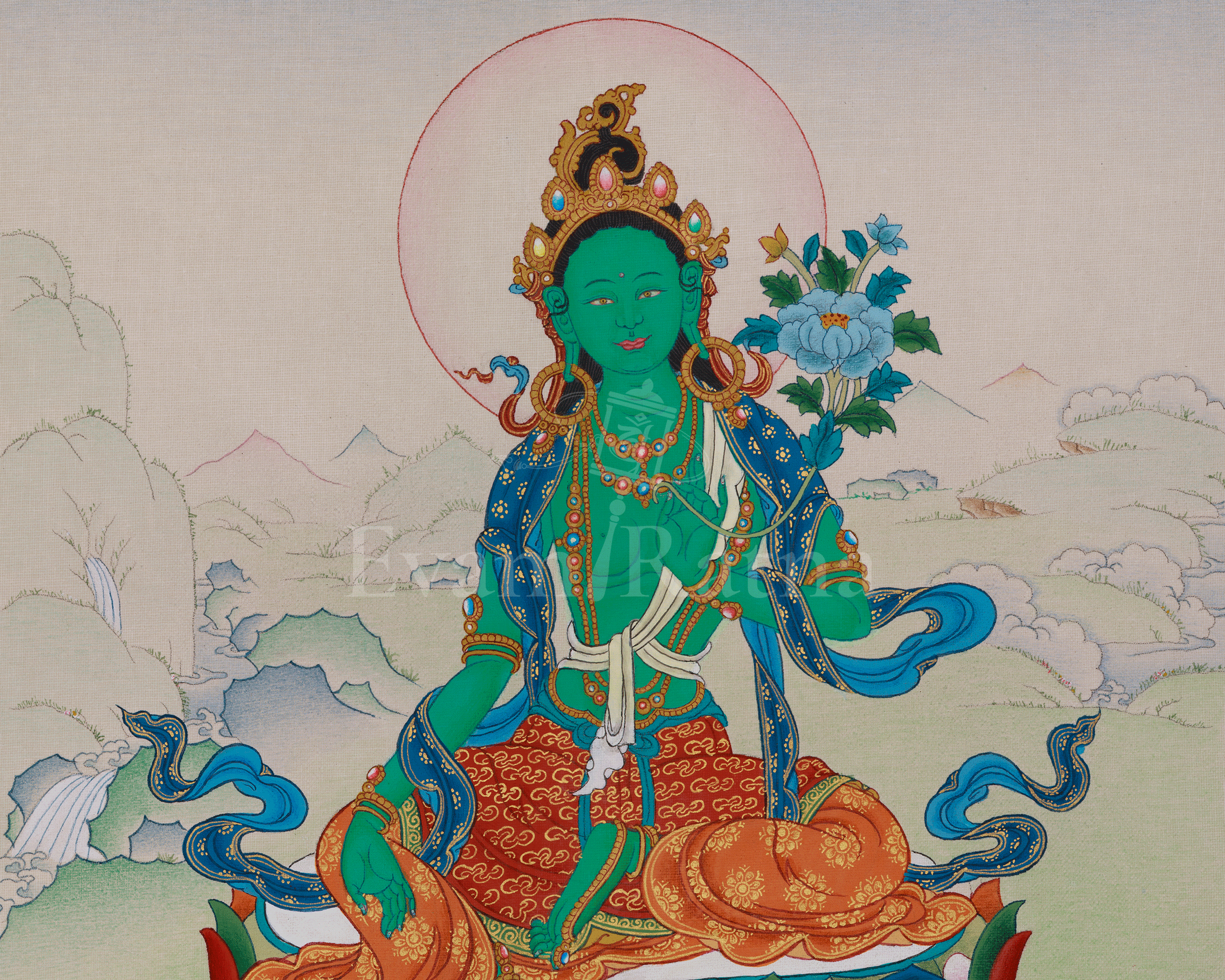Green Tara Bodhisattva Art | Revered Deities In Tibetan Buddhism | Mother of all Buddhas