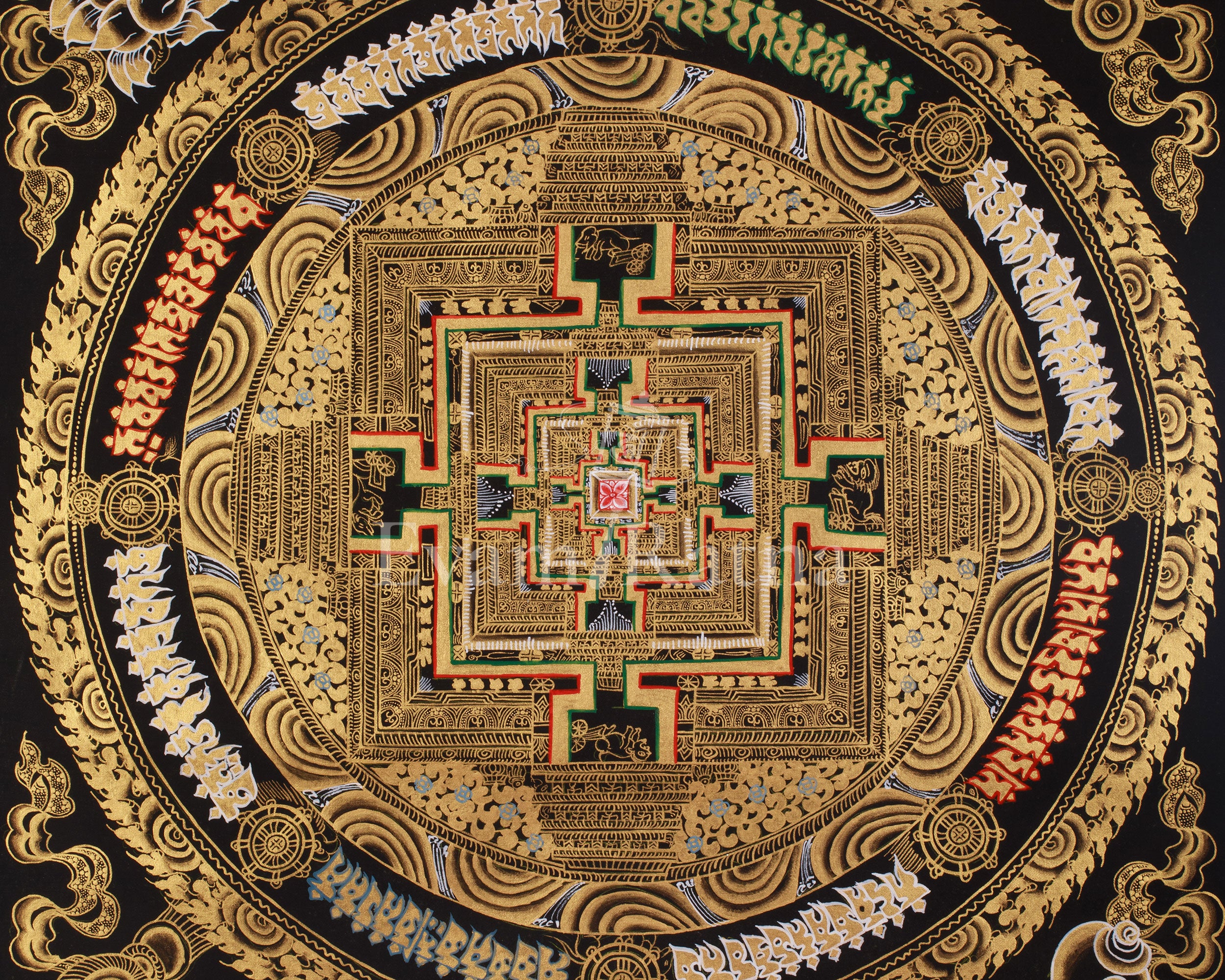 Sacred Thangka of Kalachakra Mandala | Spiritual Awakening | Meditation Altar