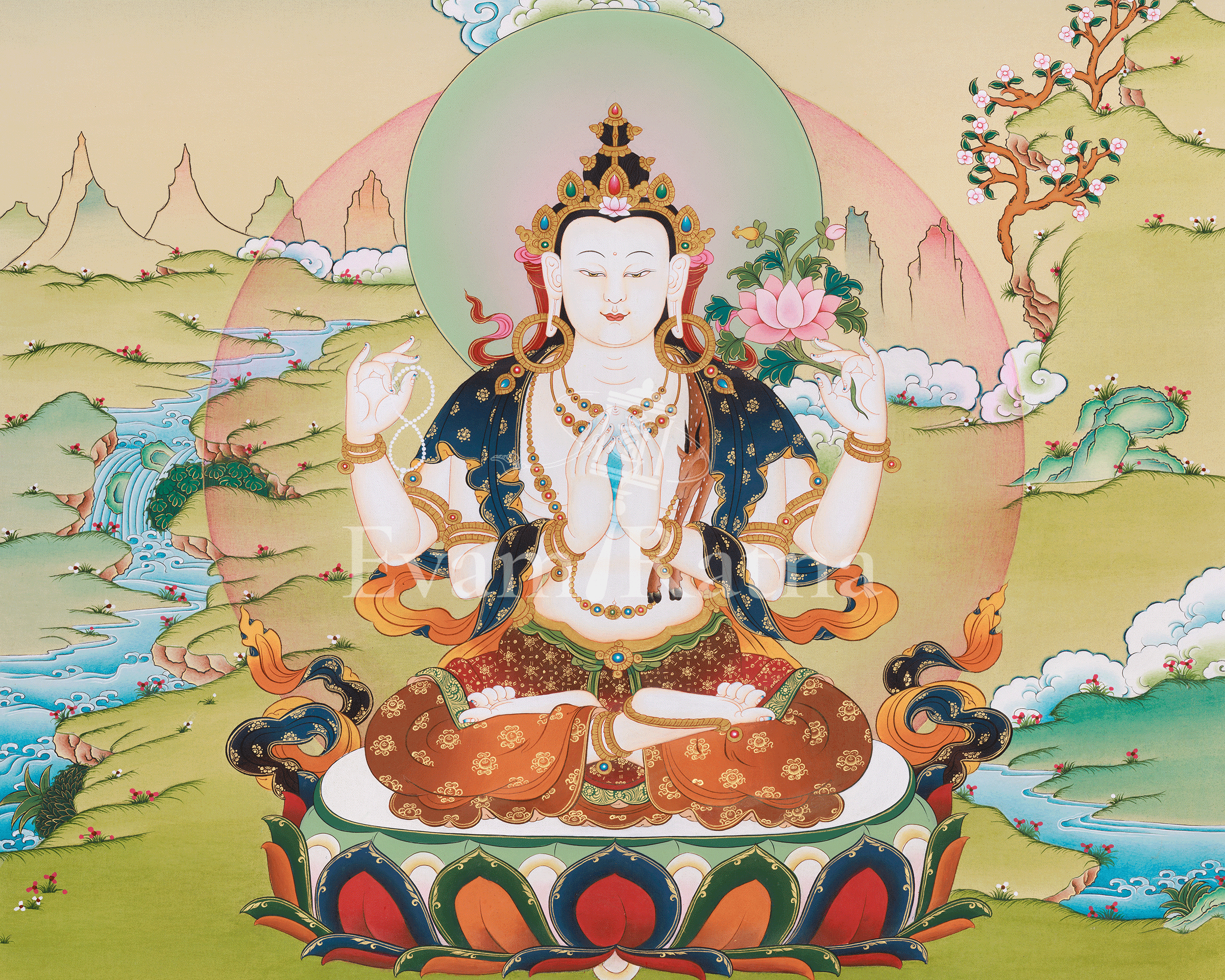 Chenrezig Compassion Art | Bodhisattva Avalokiteshvara