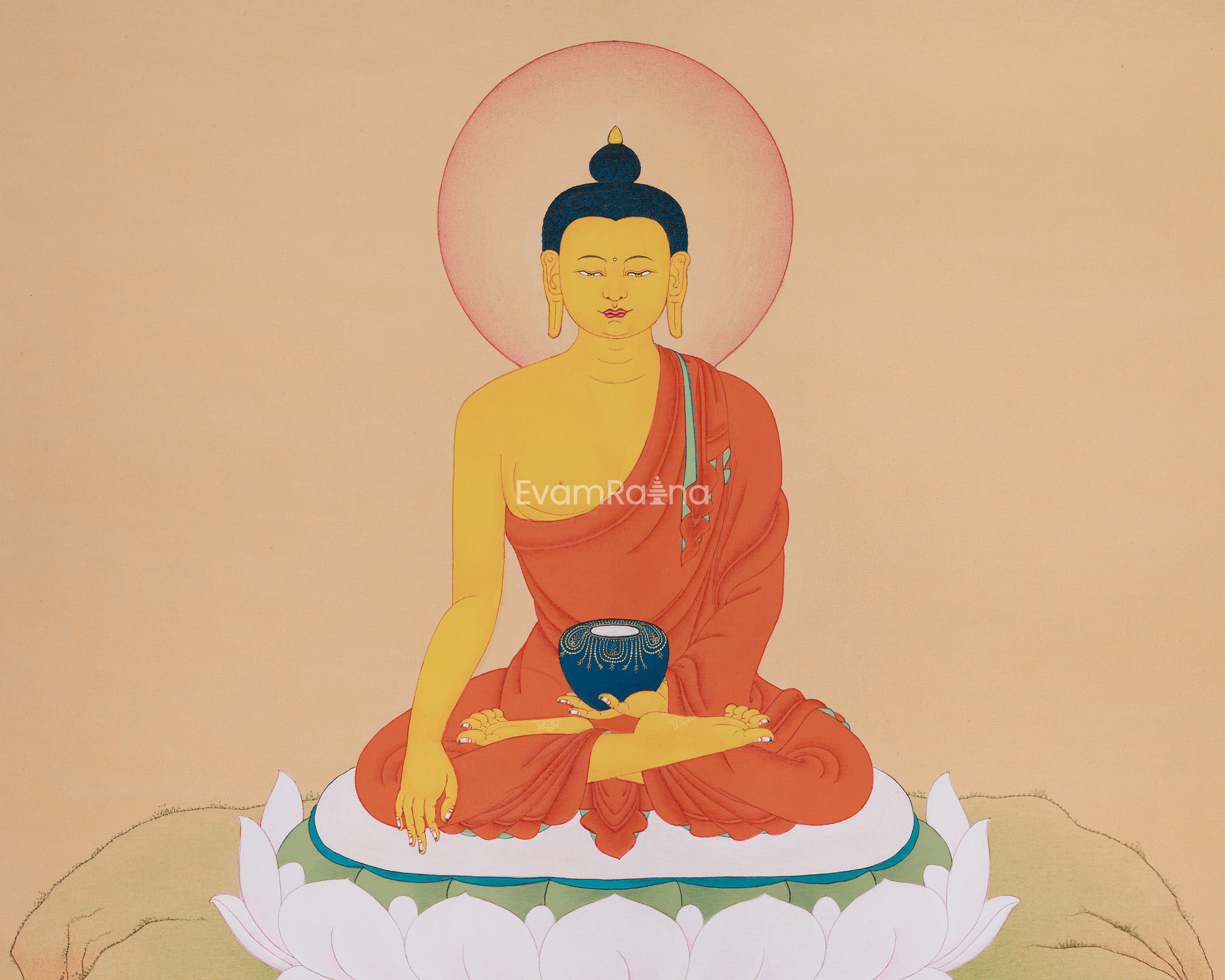 Tibetan Gautama Buddha Painting | Enlightened One