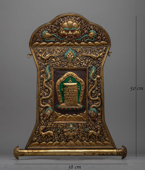 Buddhist Metal Thangka of Kalachakra | Perfect Wall Decor for Peace and Enlightenment