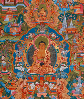 Life Story of Buddha Thangka | Journey to Enlightenment