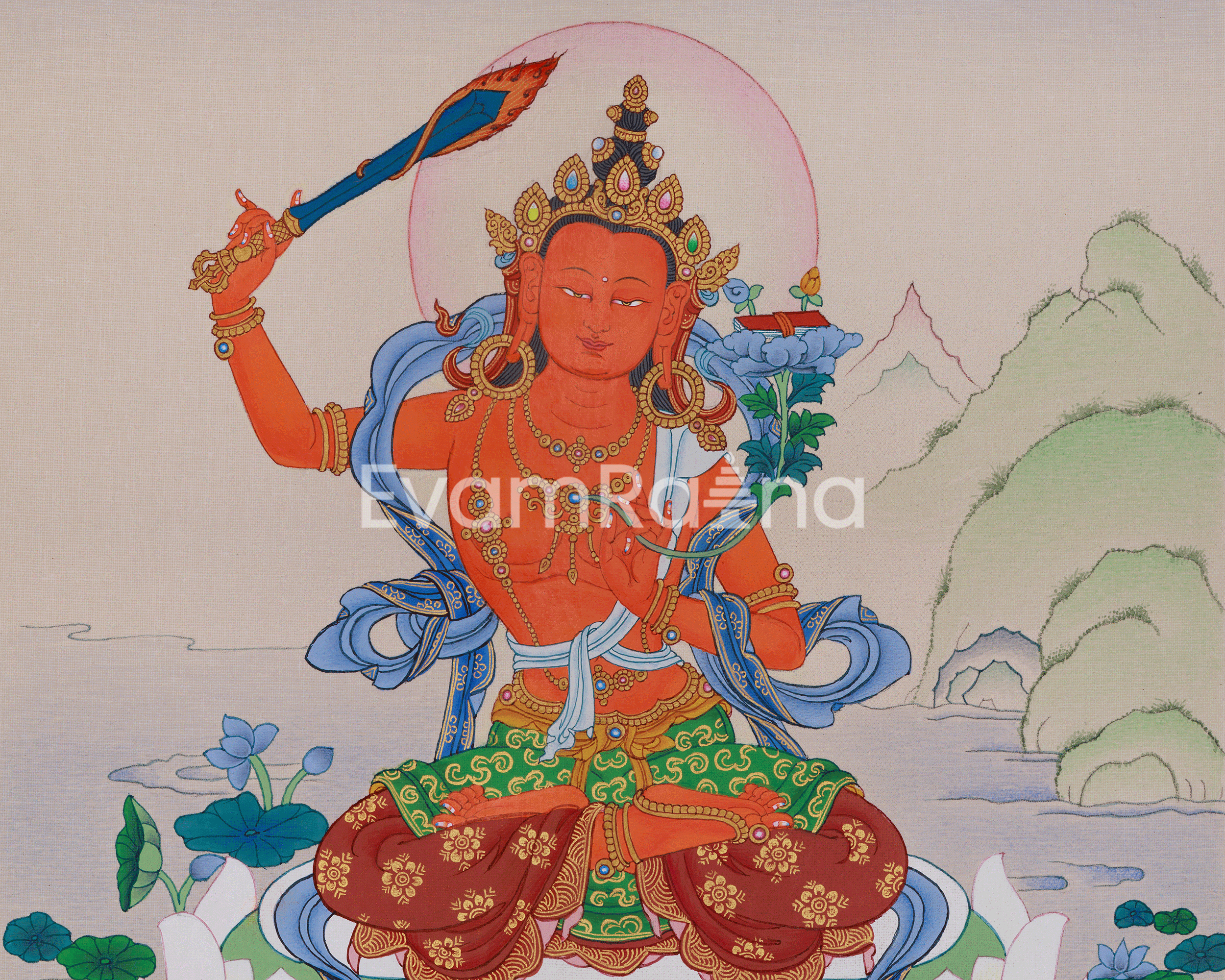Sacred Art of Manjushri | Embodiment of Enlightened Wisdom