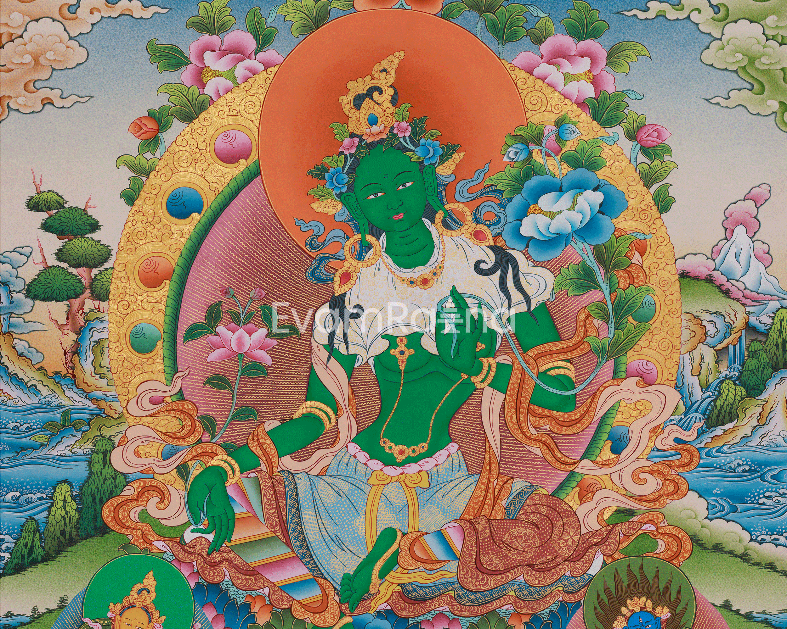 Tibetan Buddhist Green Tara Artwork | Swift Compassion