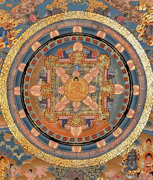 Genuine Handcrafted Buddha Mandala Thangka