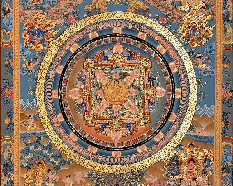 Genuine Handcrafted Buddha Mandala Thangka