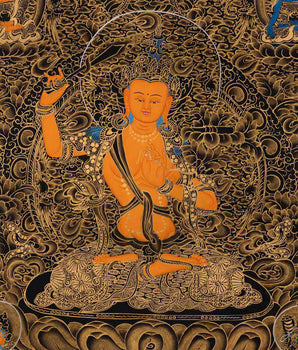 Arya Boddhisattva Manjushri Thangka | Wall Decor