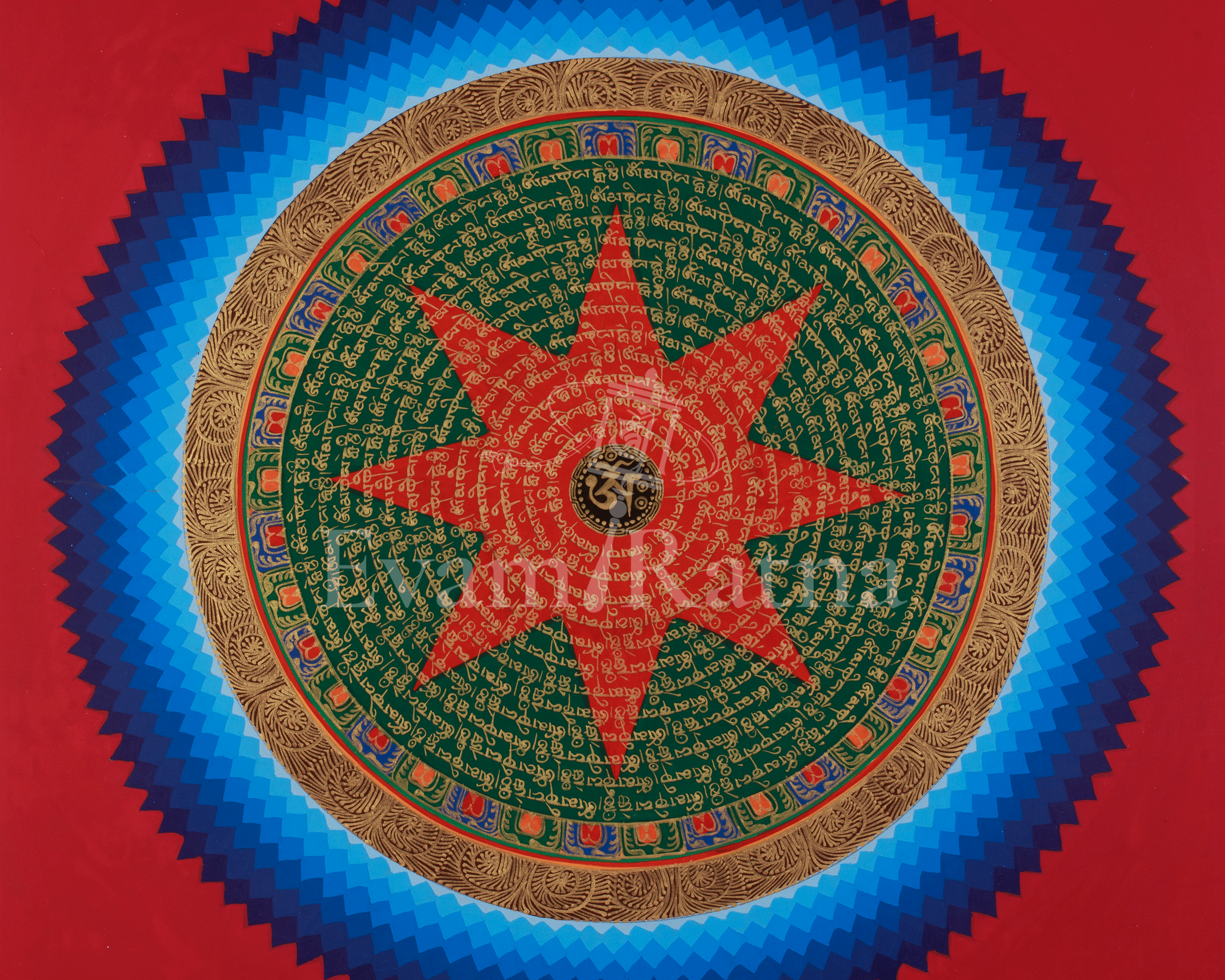 Traditional Mantra Mandala Art | Vajrayana Practice and Inner Clarity