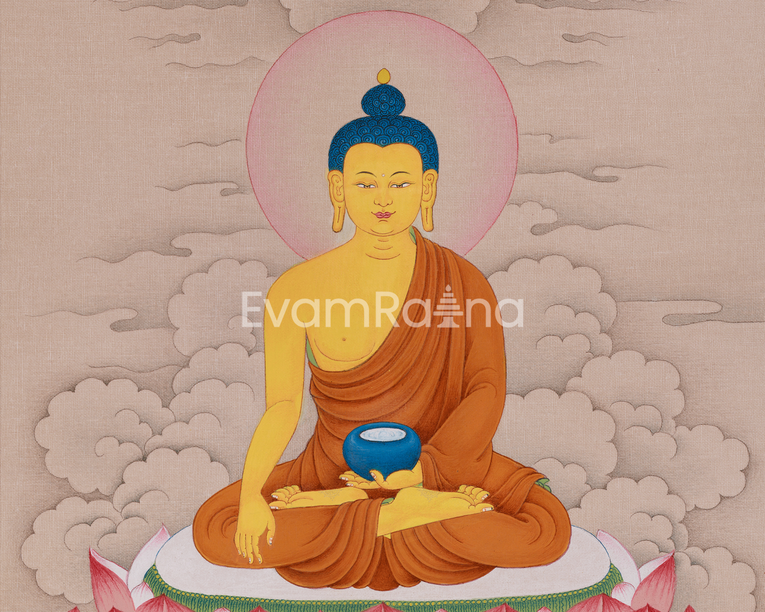 Dharma Teacher Shakyamuni Buddha Thangka | Buddha of Enlightenment