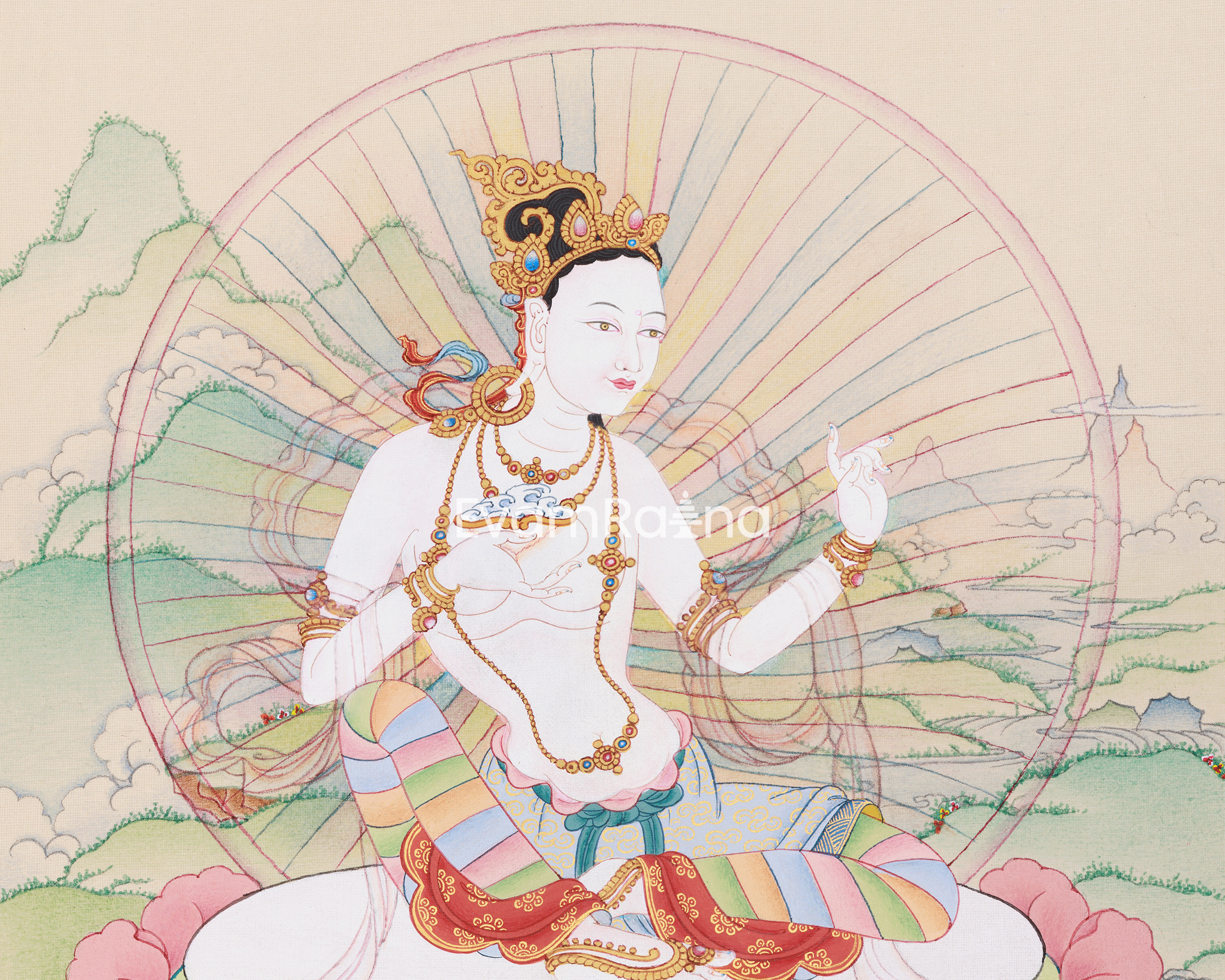Sukha Siddhi Painting | Female Master of Tantric Power