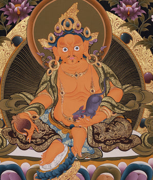 Wealth Deity Dzambhala Artwork |  The Wealth Deity of Tibetan Buddhism