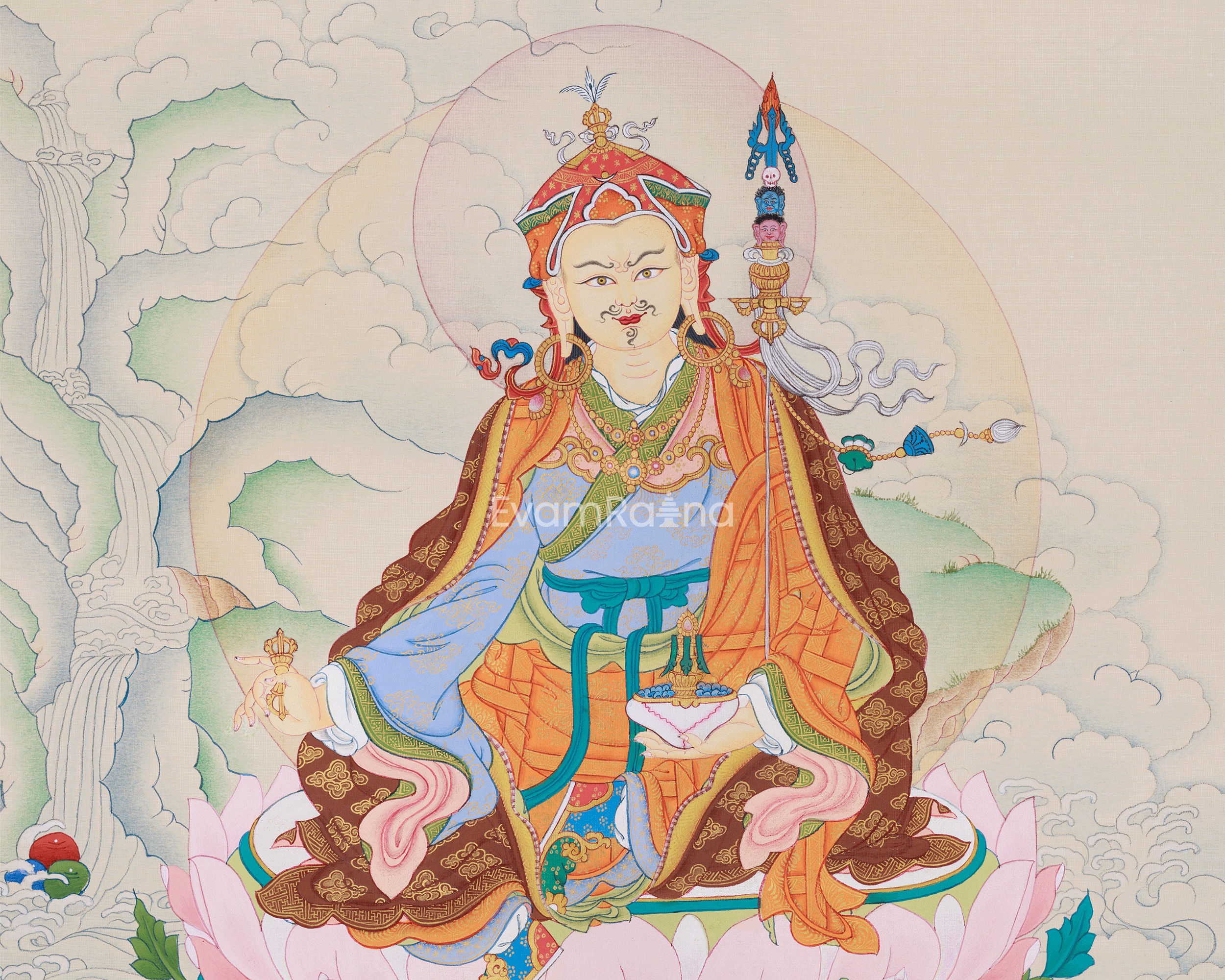 Padmasambhava | The Sacred Thangka of Guru Rinpoche, the Second Buddha