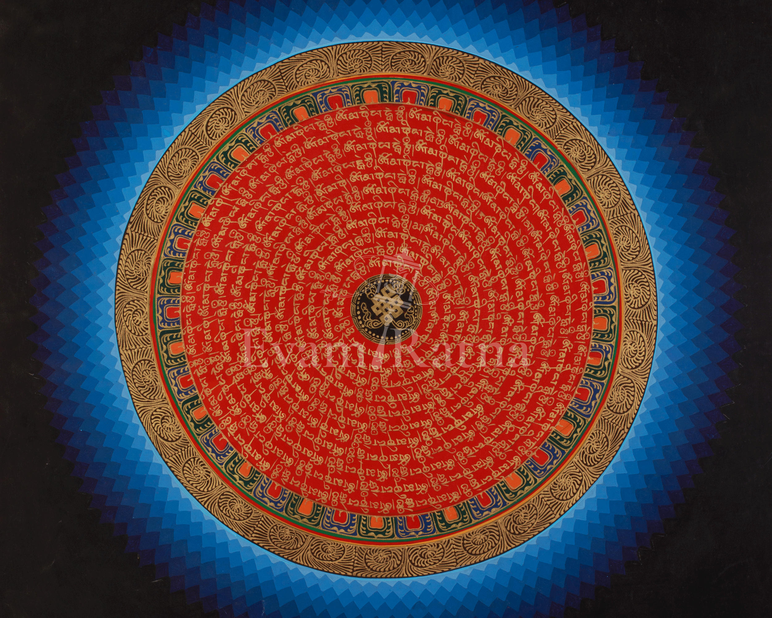 Vajrayana Art Mantra Mandala | Spiritual Awakening