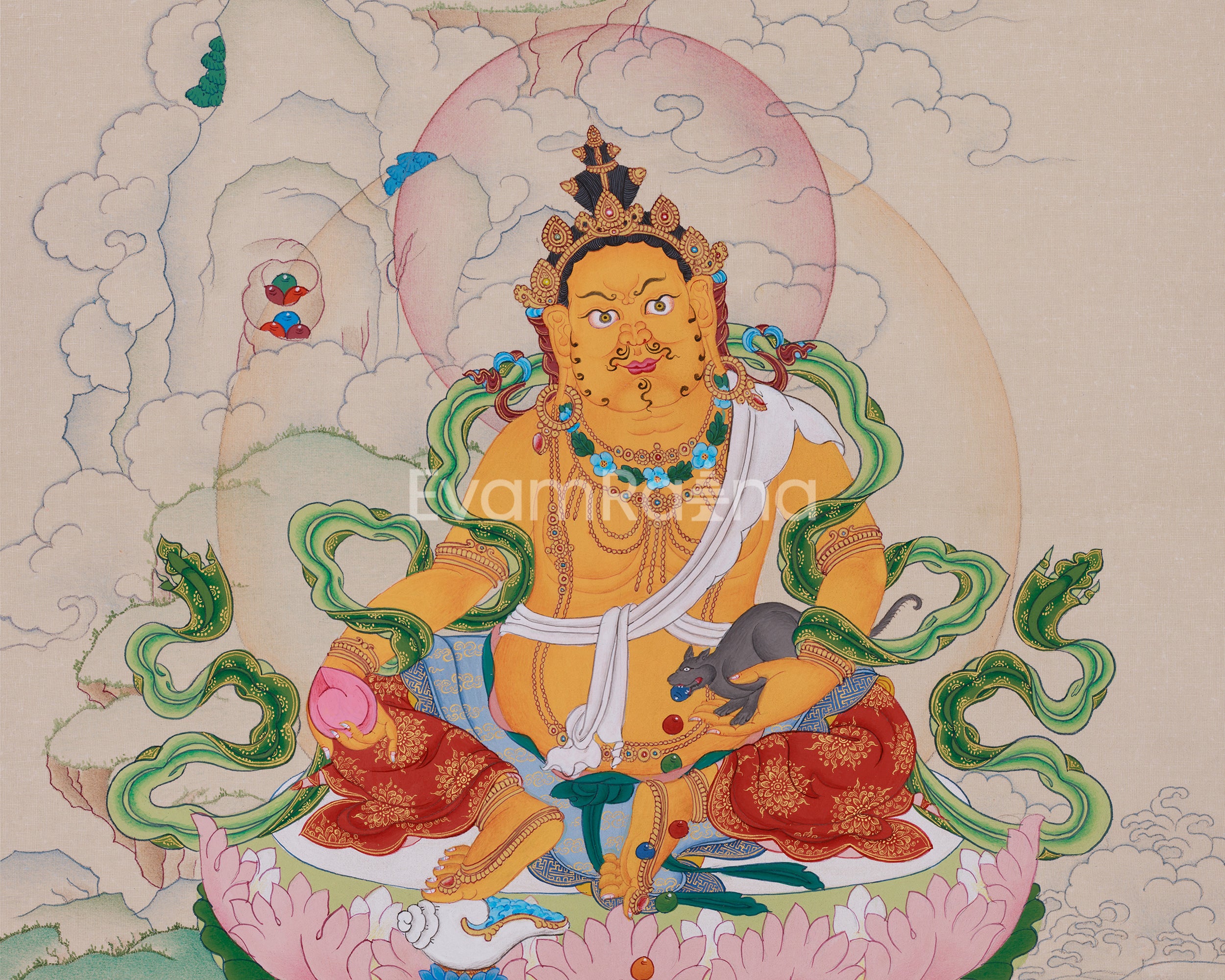 Lord Kubera, God of Wealth | Tibetan Protector of Prosperity