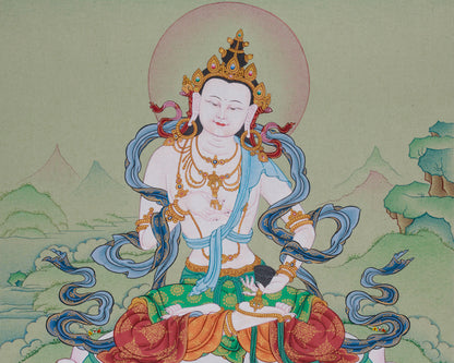 Dorje Sempa Vajrasattva Thangka | The Purification Deity