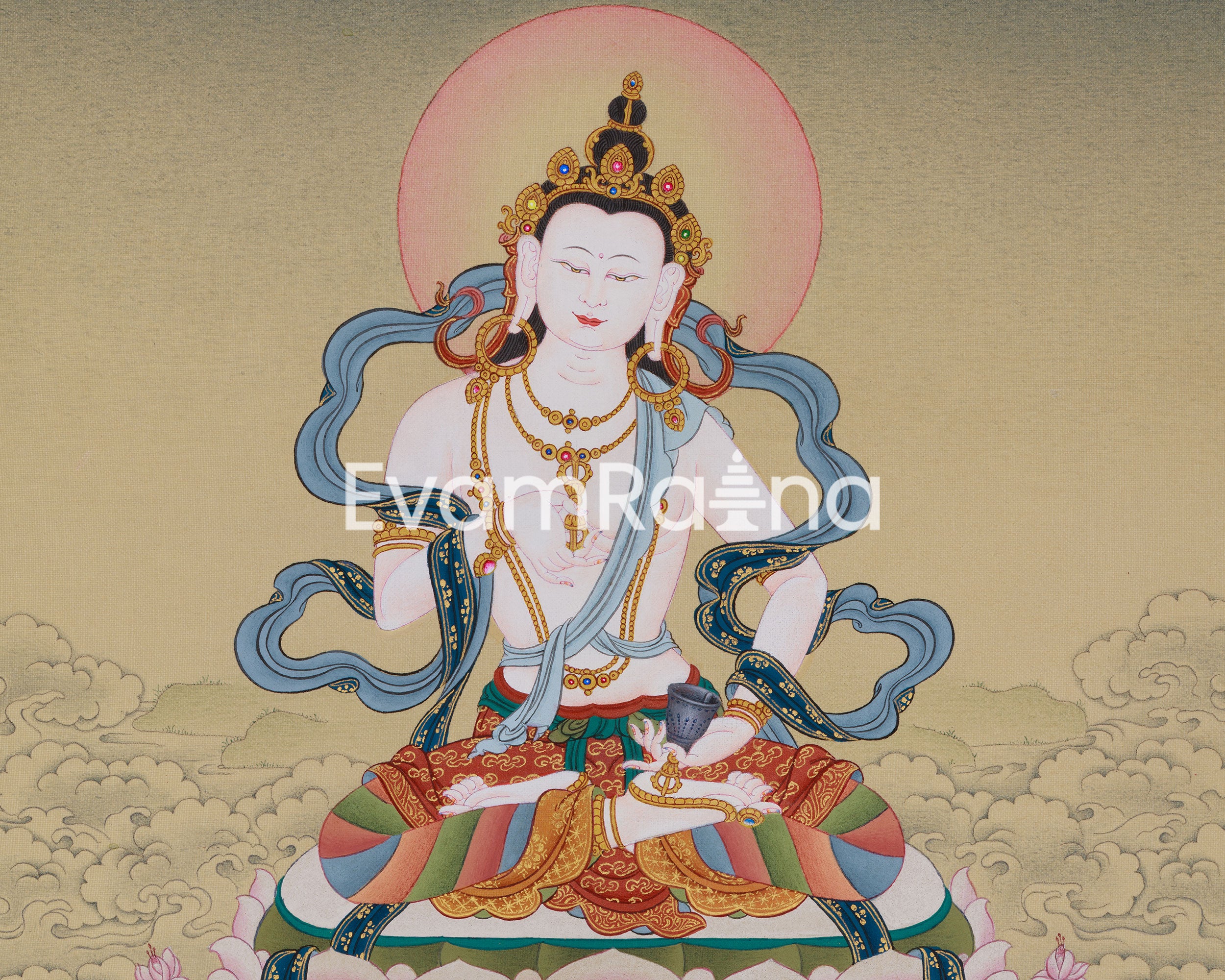 Purification Icon Vajrasattva Thangka | Dorje Sempa Artwork