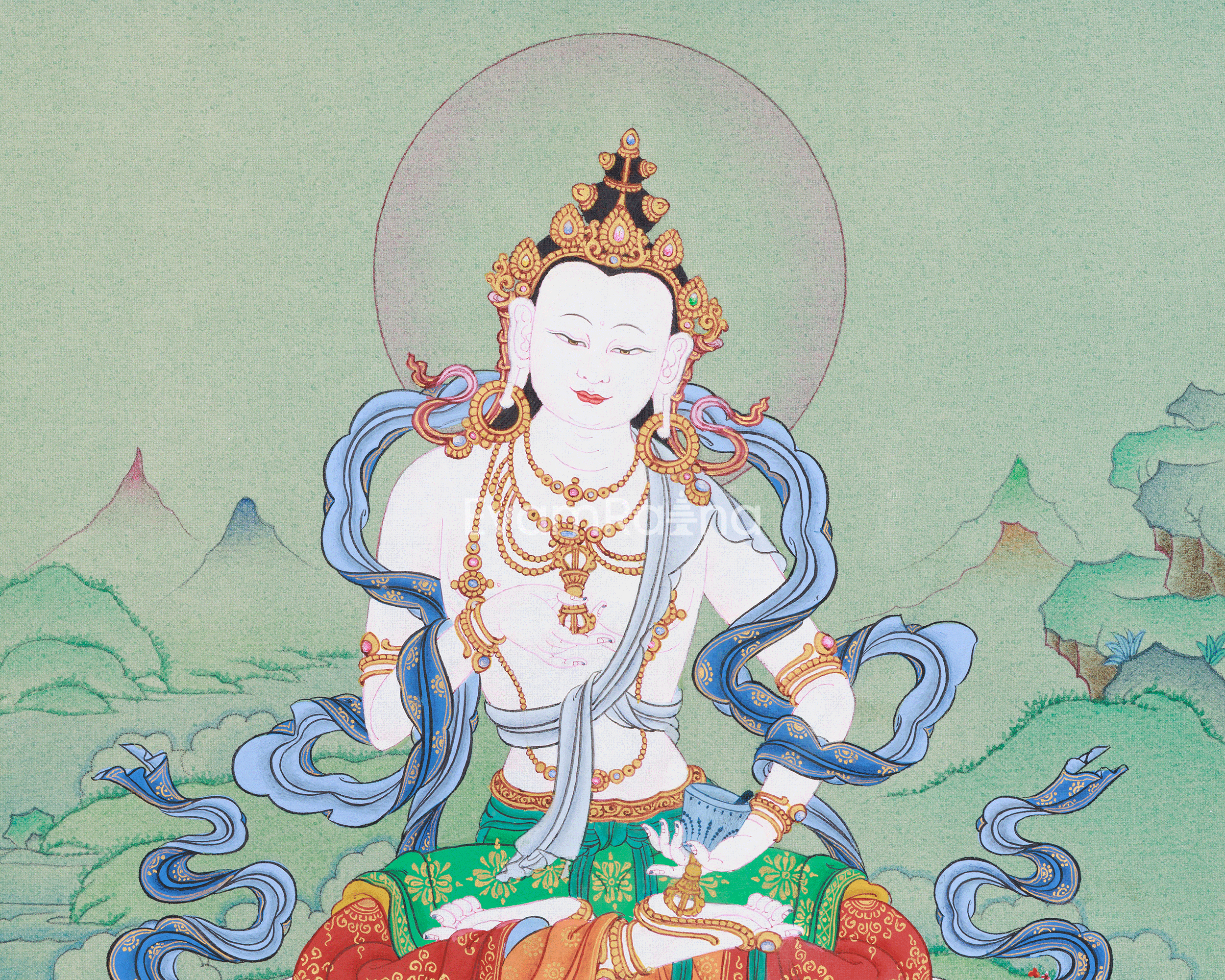 Bodhisattva Vajrasattva Artwork | Tibetan Buddha of Purification