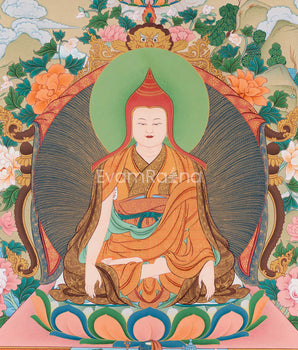 High-Quality Giclee Canvas Print of Guru Longchenpa | The Enlightened Nyingma Master