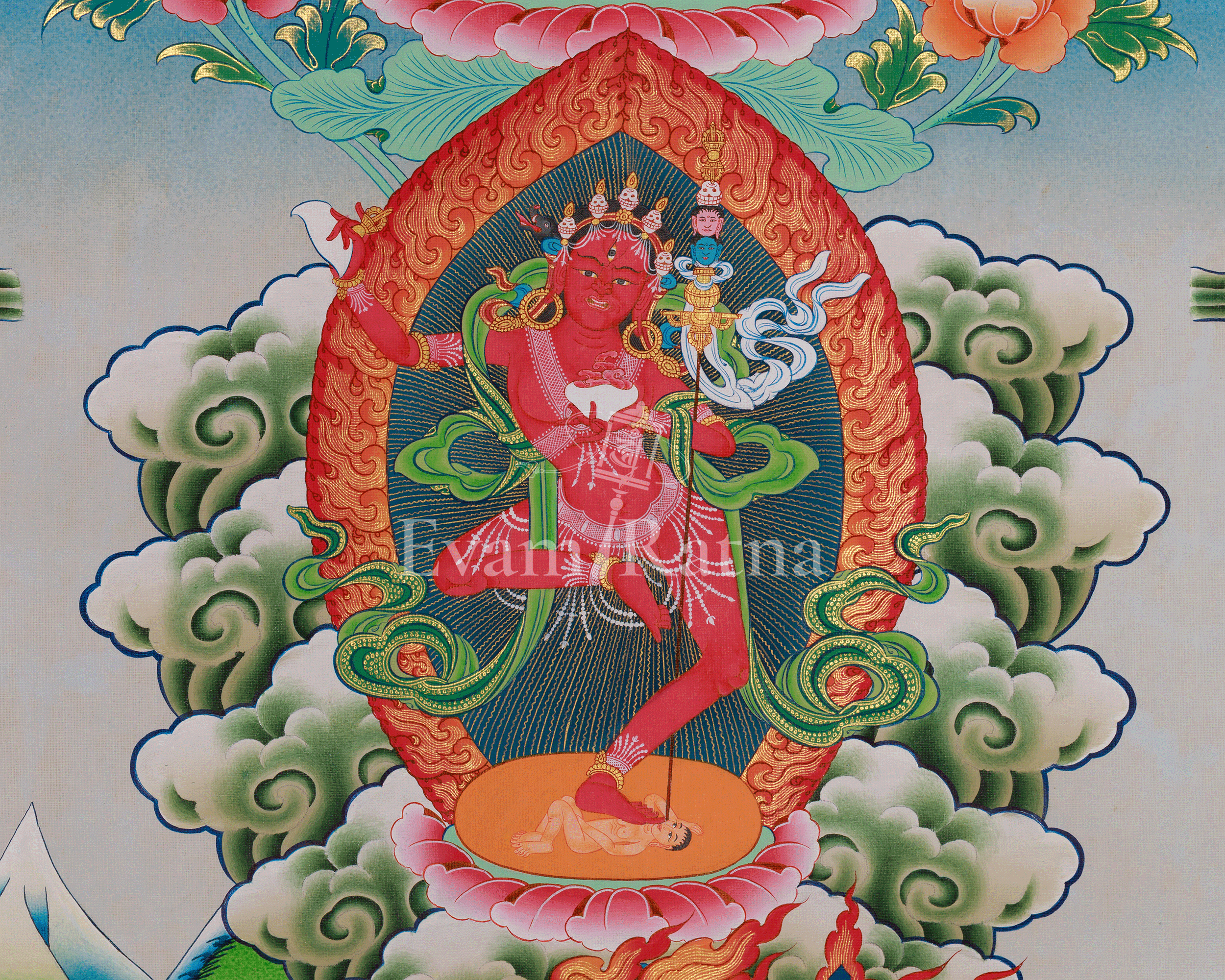 Tibetan Vajrayogini Thangka | Wisdom and Transformation Deity