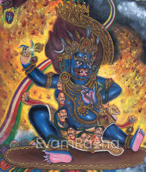 Tibetan Buddhism Vajrapani Thangka Print | Wall Hanging Decors