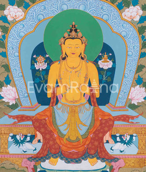 Maitreya Buddha Thangka Art | Guidance Towards Enlightenment and Compassion
