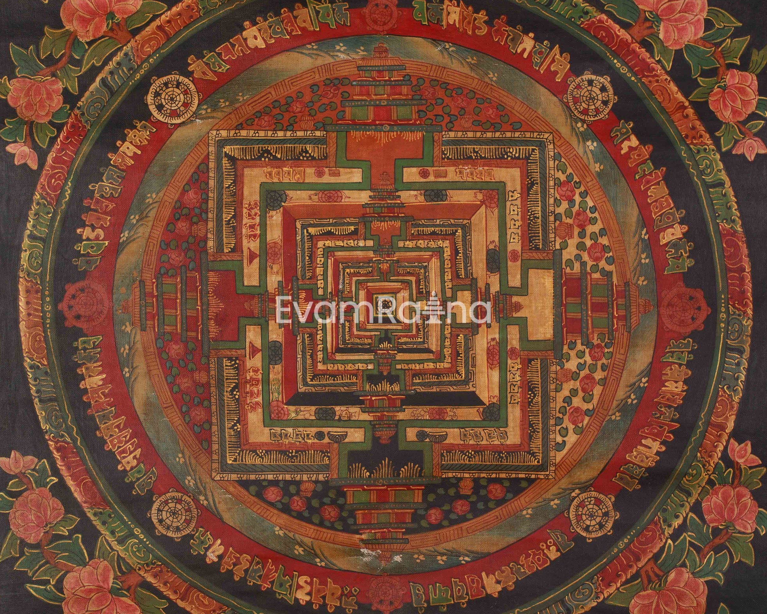 Traditional Kalachakra Mandala Art | Spiritual Harmony | Vajrayana Buddhism