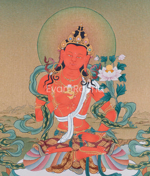 Adi Buddha, Samantabhadra Canvas Print | Tibetan Artwork of Primordial Enlightenment