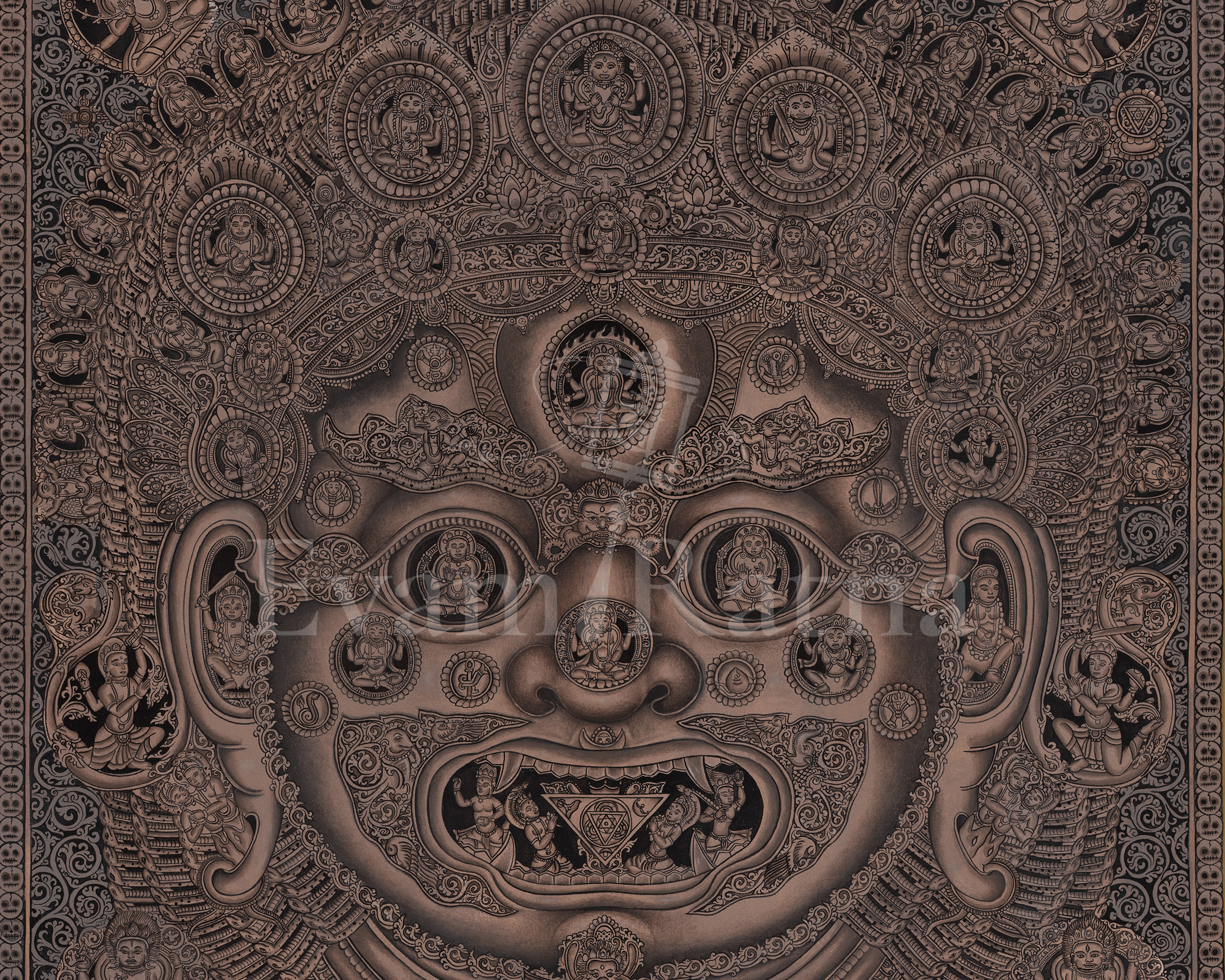 Bhairav Thangka | The Fierce Manifestation of Shiva