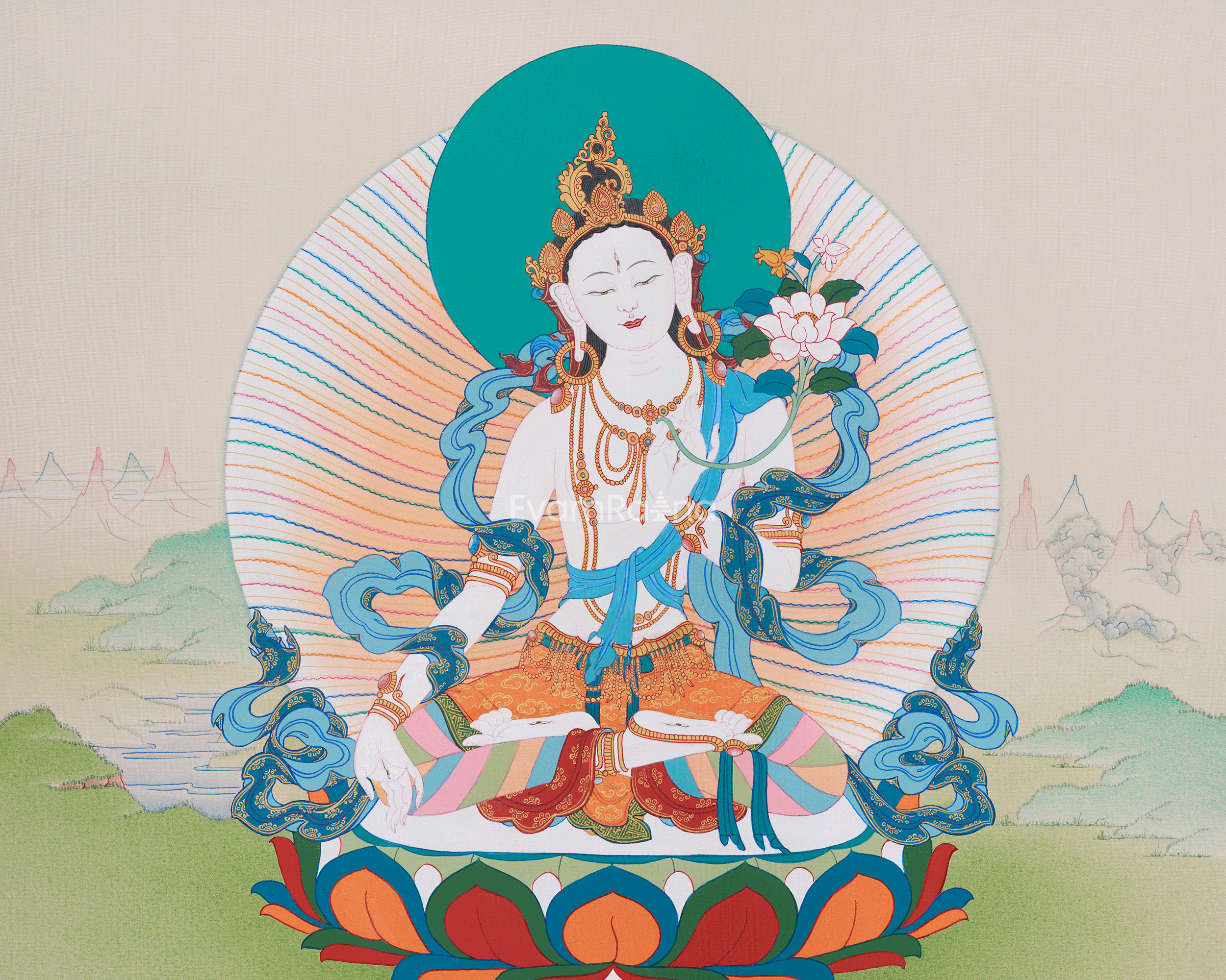 White Tara Long Life Goddess | The Divine Buddhist Deity of Longevity and Protection