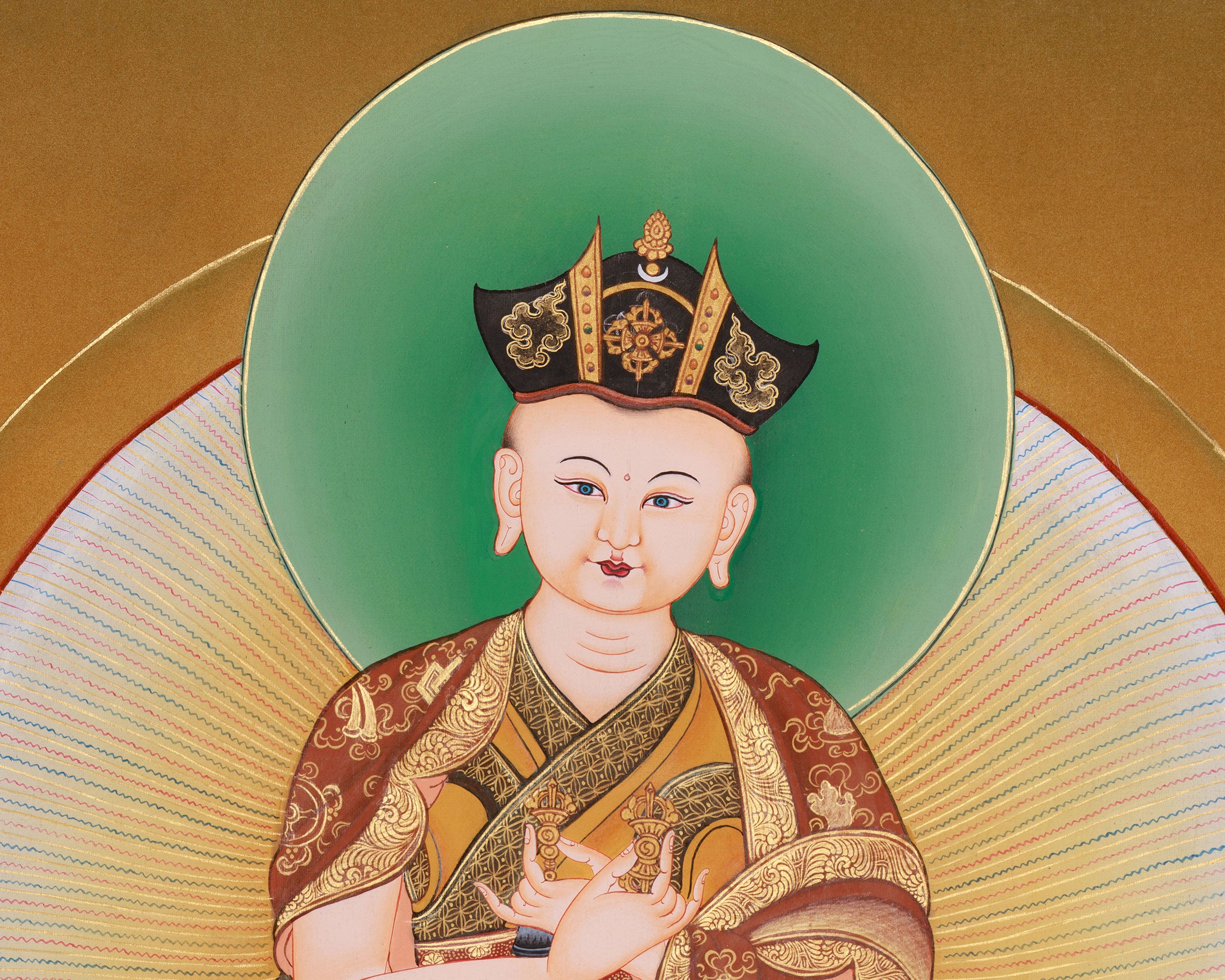Karmapa Thangka | Buddhist Master | Himalayan Buddhist Artwork | Symbol of Compassion