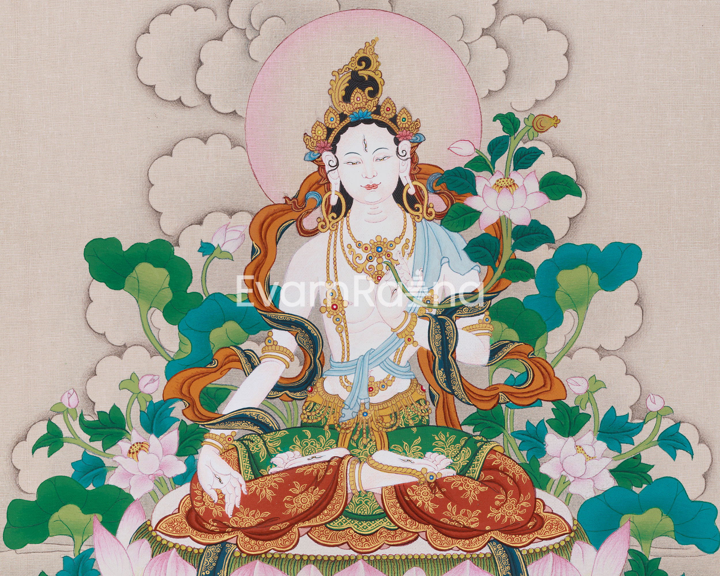 Vajrayana Deity White Tara | Longevity Goddess Sita Tara