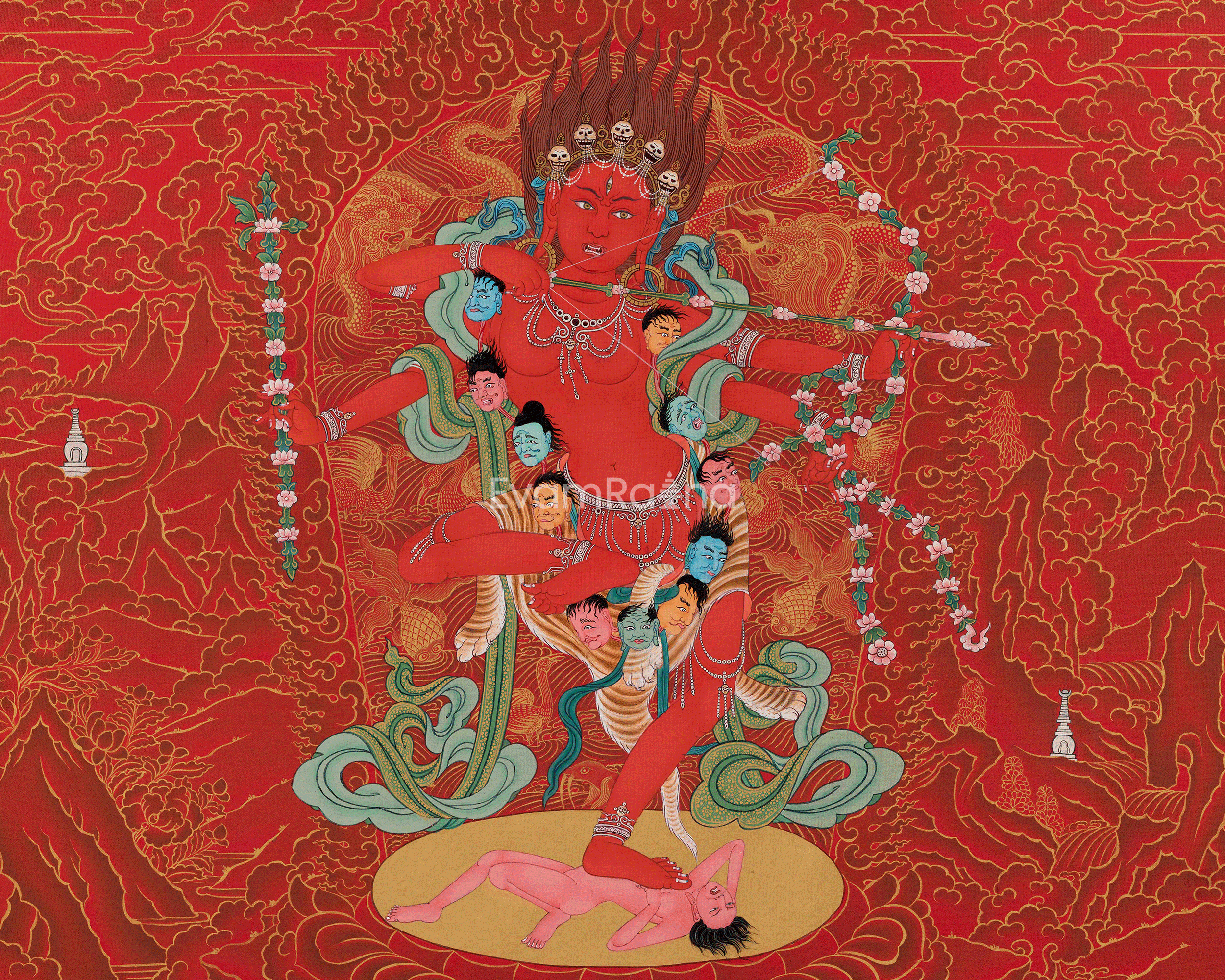 Sacred Kurukulla Print | Buddhist Deity of Empowerment and Transformation
