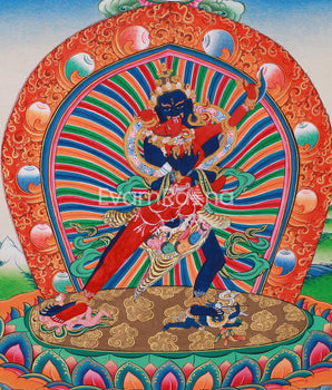 The Divine Union in Chakrasamvara Art | Tantric Deity of Wisdom & Compassion