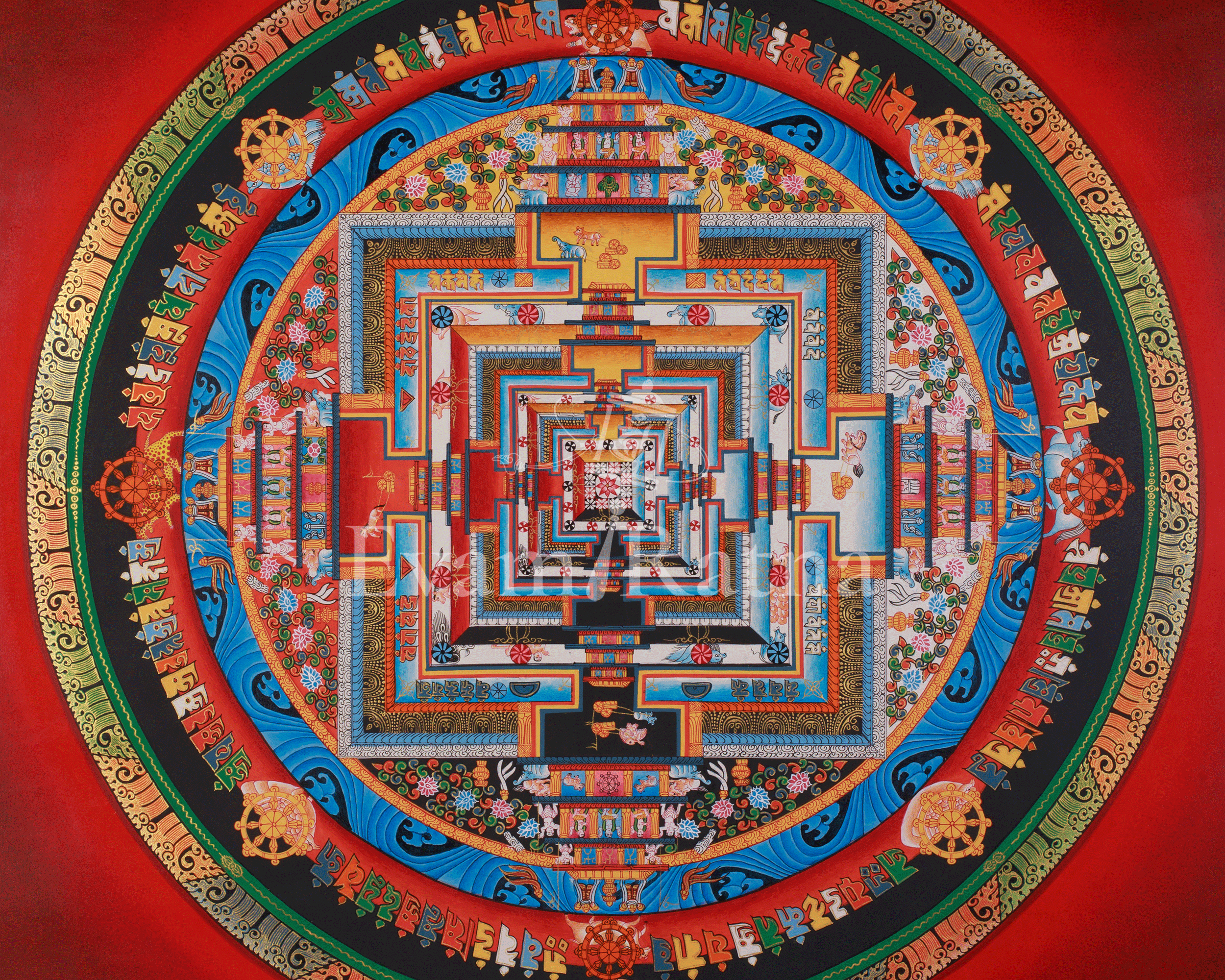 Sacred Kalachakra Mandala Artwork | Harmony, Protection, and Inner Awakening