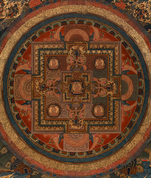 Gautam Buddha Mandala Art | Protector Deities | Spiritual Artwork