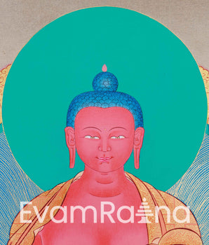 Traditional Buddha Amitabha Thangka | Buddha Deity Artwork | Buddhist Wall Decor