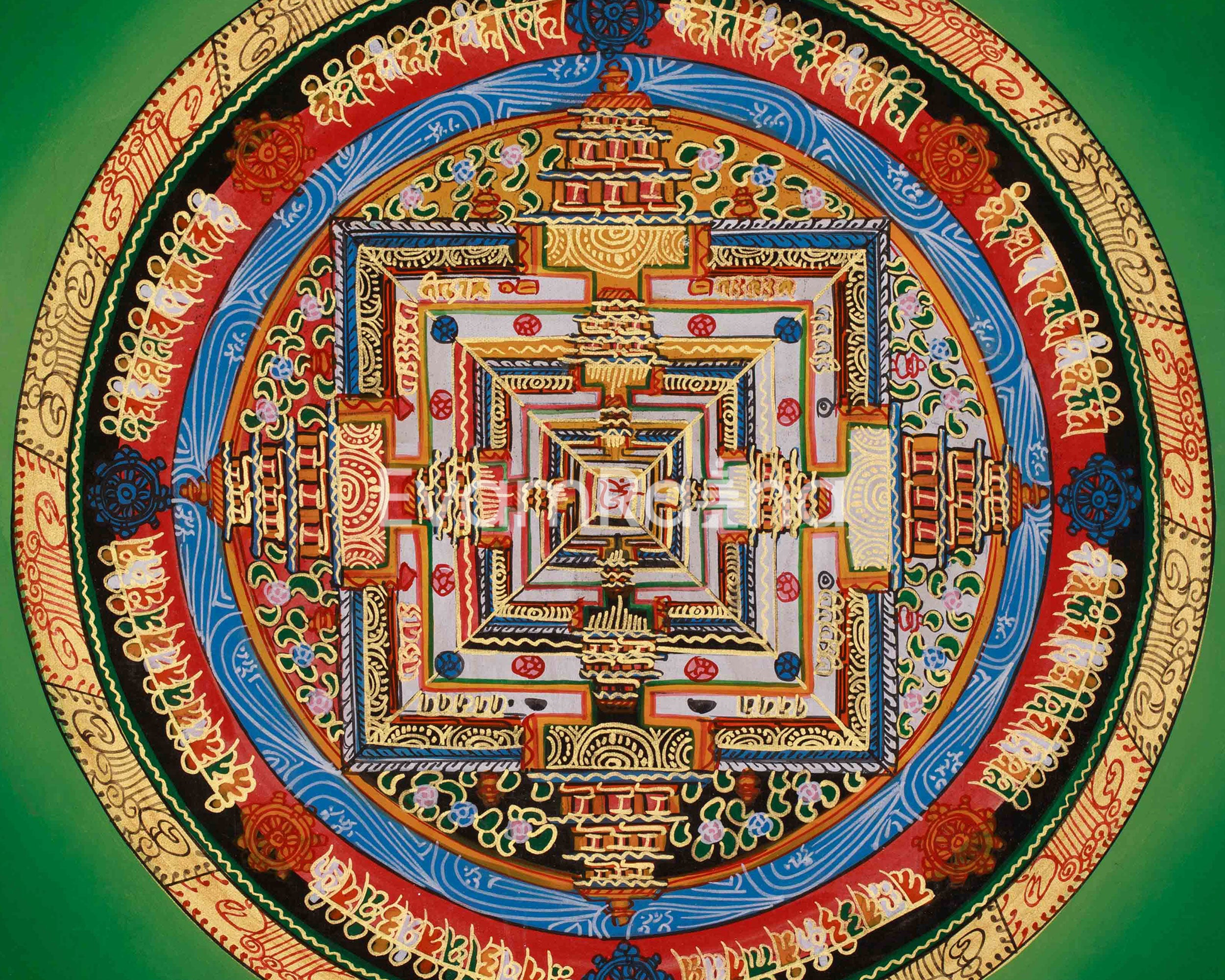 Hand-Painted Meditation Kalachakra Mandala | Wisdom, Balance, and Inner Awakening