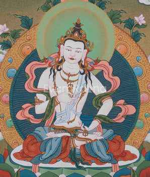 Sacred Vajrasattva Thangka | Traditional Dorje Sempa | For Spiritual Awakening Art