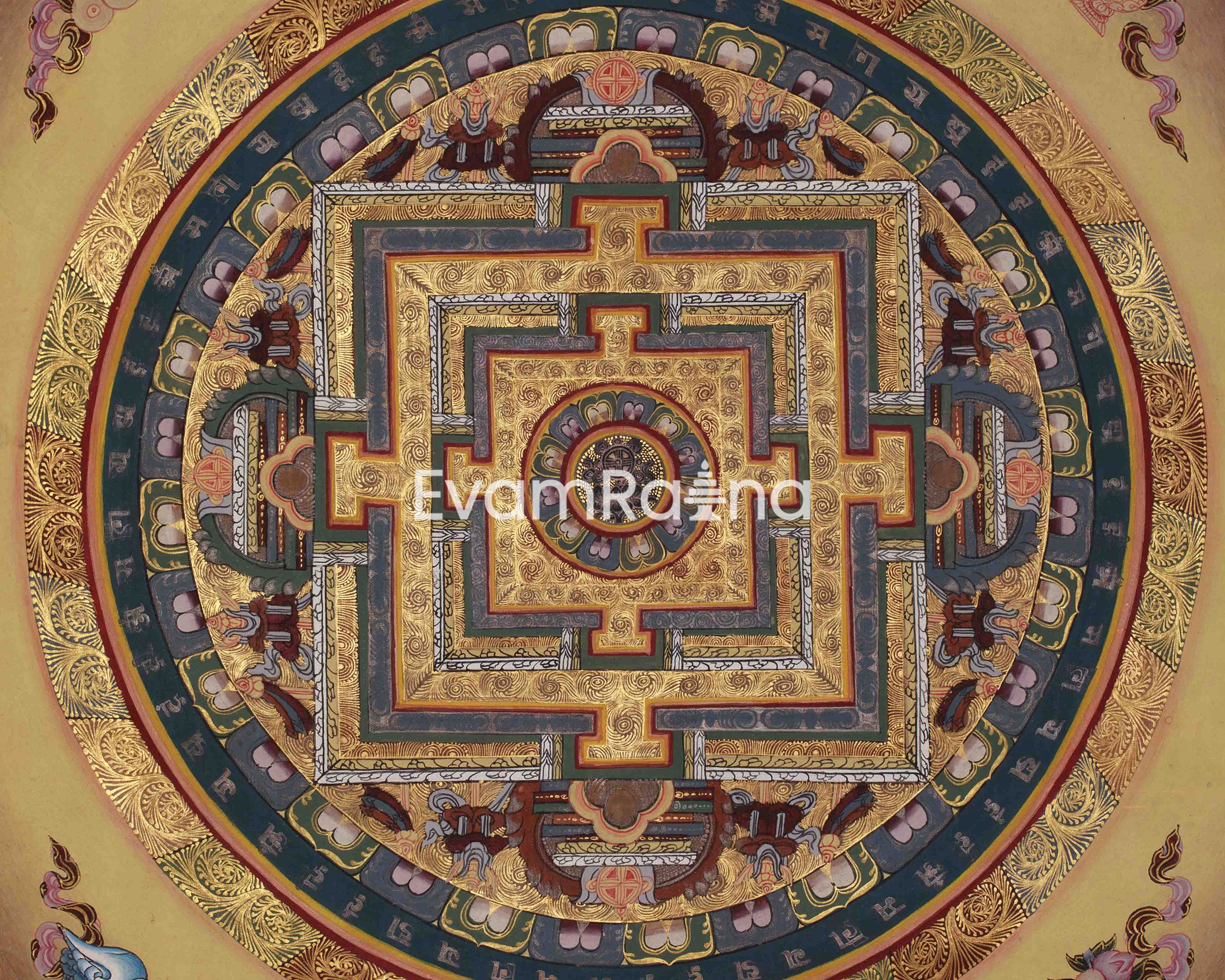 Kalachakra Spiritual Mandala Art 