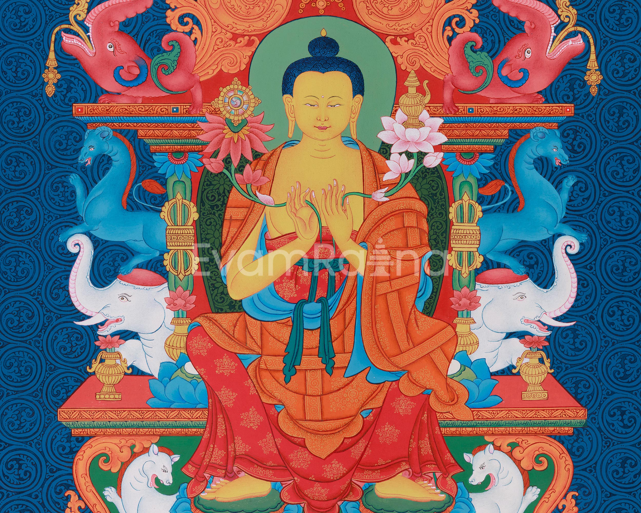 Buddha of Future, Maitreya Thangka | The Coming Buddha of Compassion