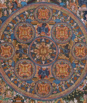 Buddha Mandala Thangka | Rare Genuine Hand Painted Tibetan Thangka