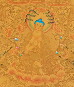 Nagarjuna The Great Buddhist Master's Thangka Painting