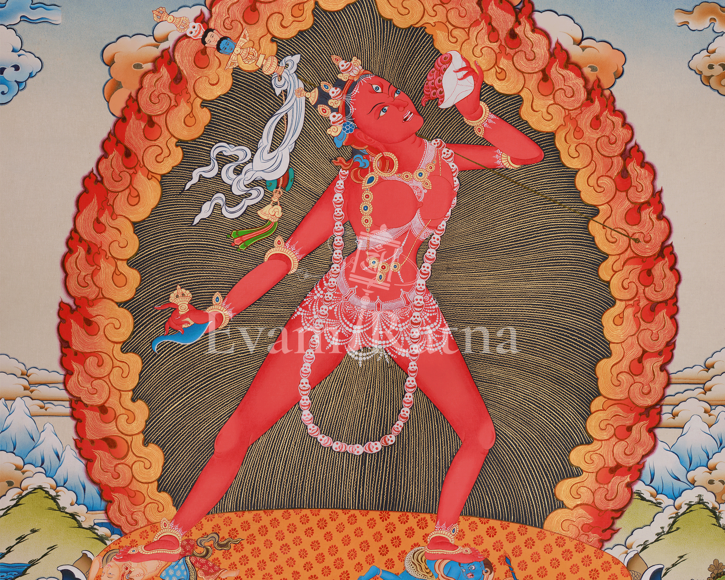 Sacred Vajrayogini Thangka | A Powerful Buddhist Dakini Painting