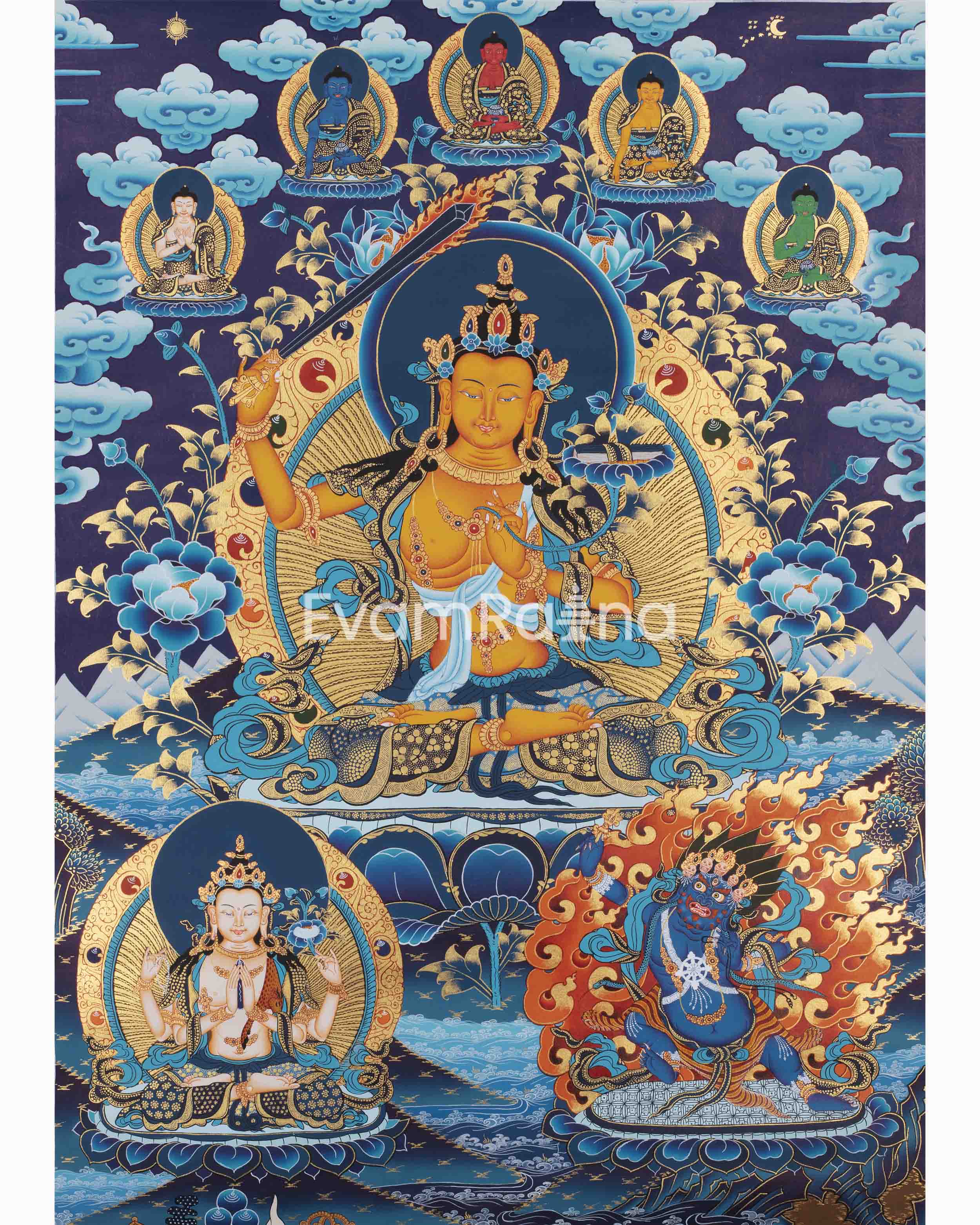 Manjushri Bodhisattva Print 