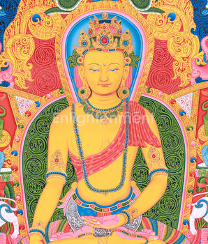 Enlightened Dharma Teacher Shakyamuni Buddha | Paubha Artwork