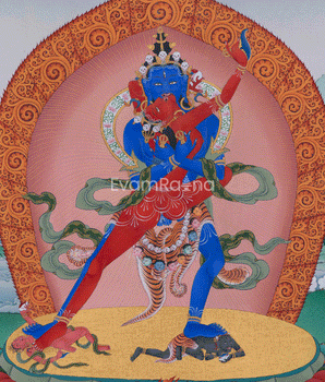 Giclee Print of Chakrasambhara with Mahakala and Mitrupa | Tantric Buddhist Deity