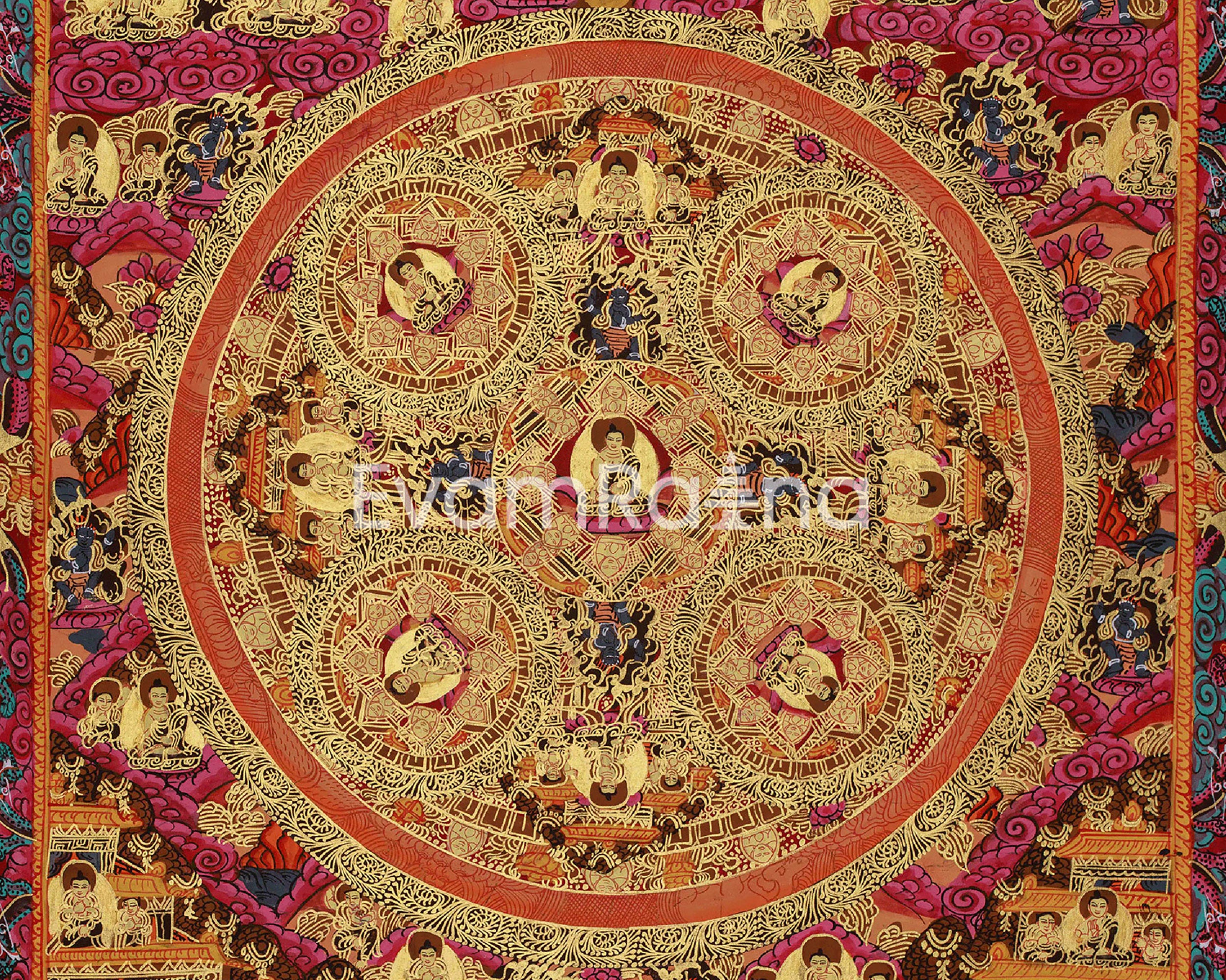Himalayan Buddha Mandala | Spiritual Awakening Artwork | Buddhist Symbolism
